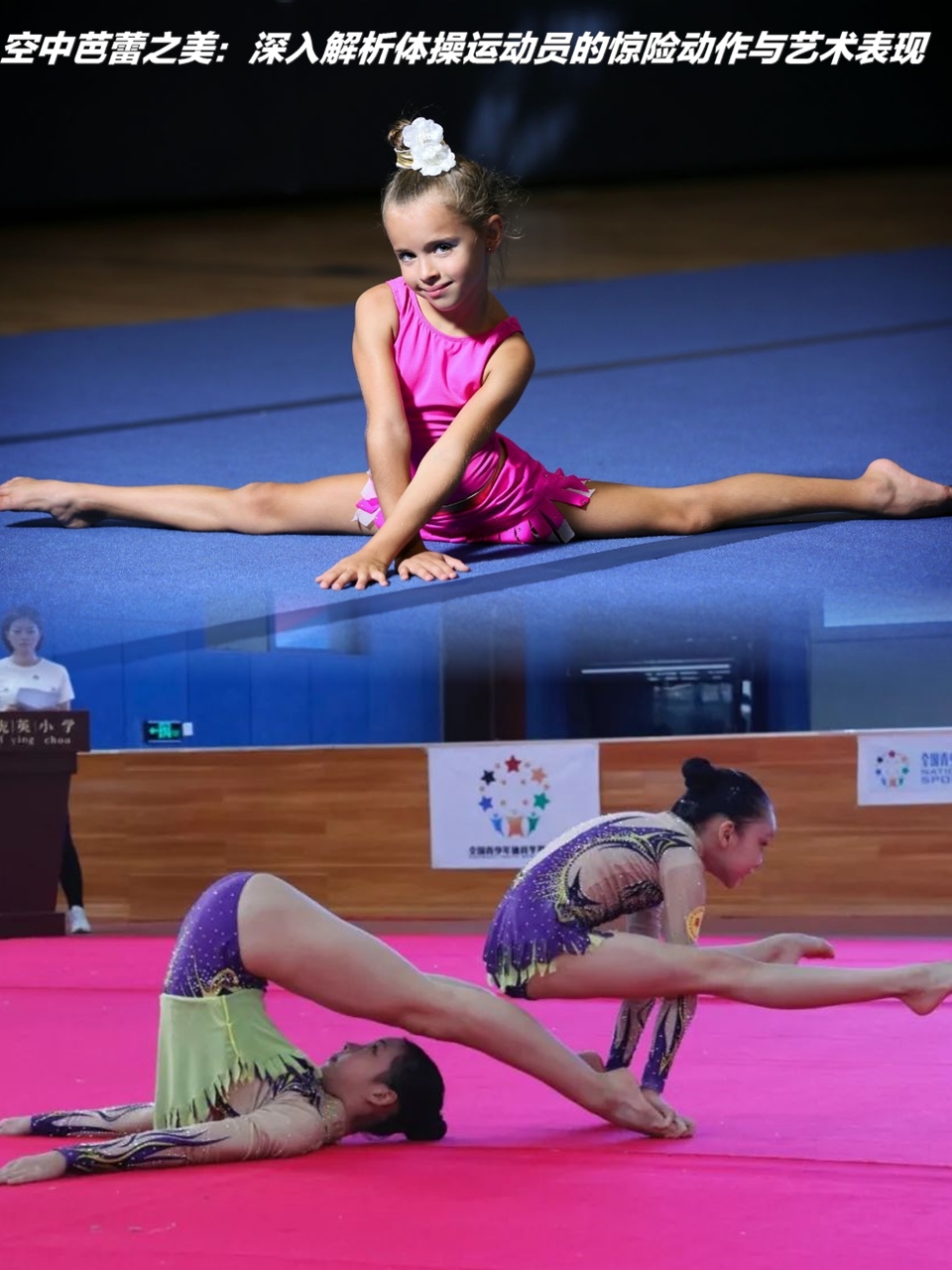 包含体操选手们展现出优美的动作和力量的词条